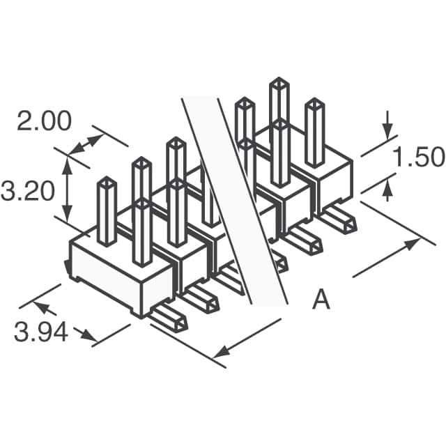 TMM-117-01-G-D-SM Samtec Inc.  Embases à broches mâles